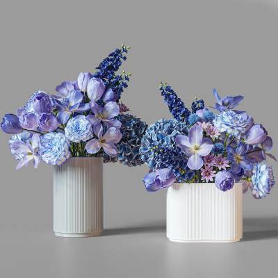 花瓶花艺组合